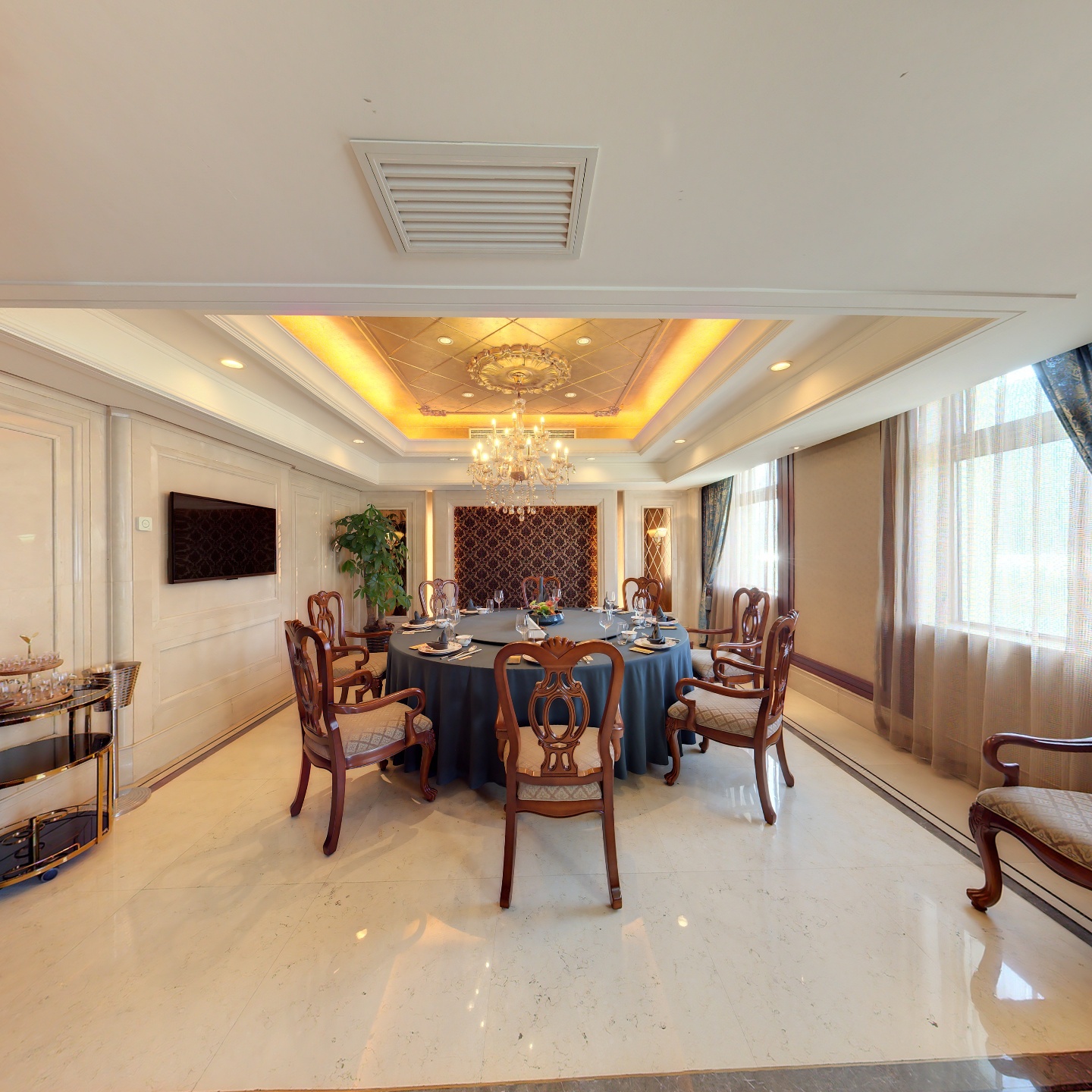 旺顺阁海鲜广场（亚运村店）嵩山贵宾厅,如视VR