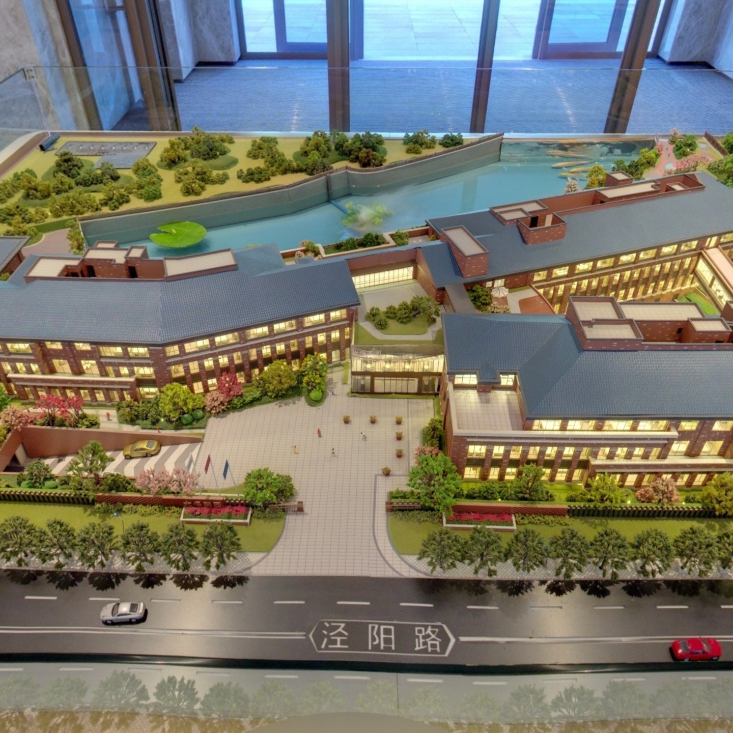 沙盘-园区正门,如视VR