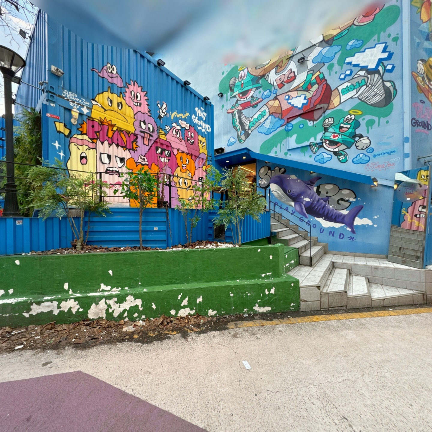 首尔MPLAYGROUND涂鸦墙,如视VR